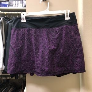 Purple and black lulu skirt. Only worn once!